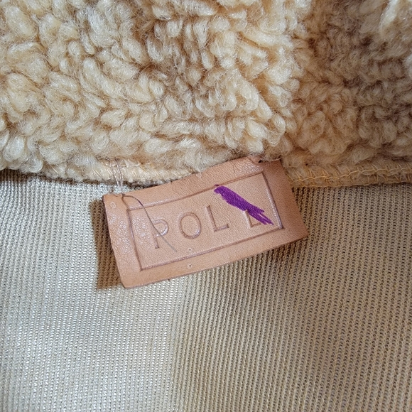 POL 1/4 zip tie back Sherpa jacket size Large Teddy Bear Style - Picture 5 of 7